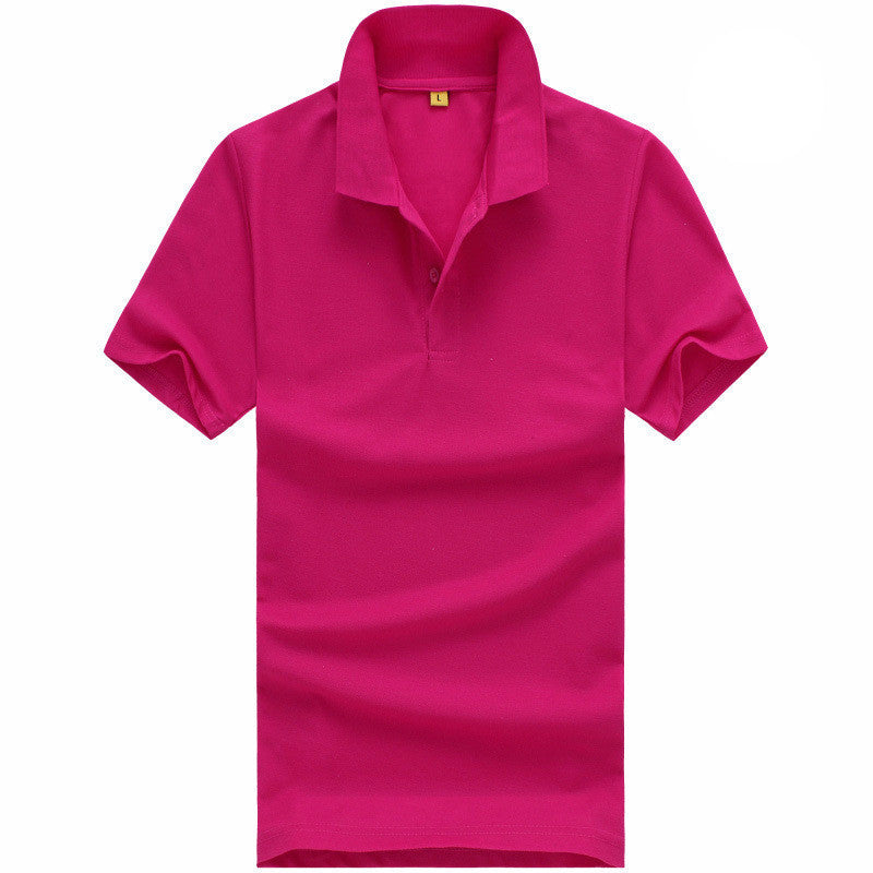 Online discount shop Australia - Men solid polo shirt Clothing short Tees for style casual tops YL03