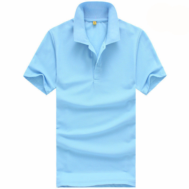 Online discount shop Australia - Men solid polo shirt Clothing short Tees for style casual tops YL03