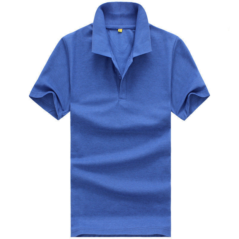 Online discount shop Australia - Men solid polo shirt Clothing short Tees for style casual tops YL03