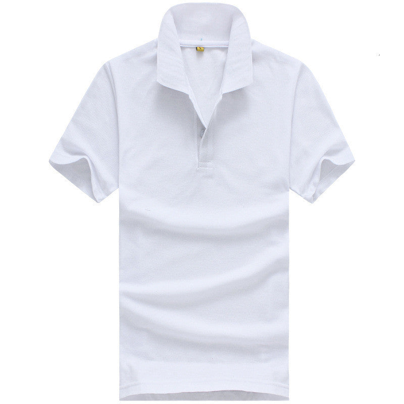 Online discount shop Australia - Men solid polo shirt Clothing short Tees for style casual tops YL03
