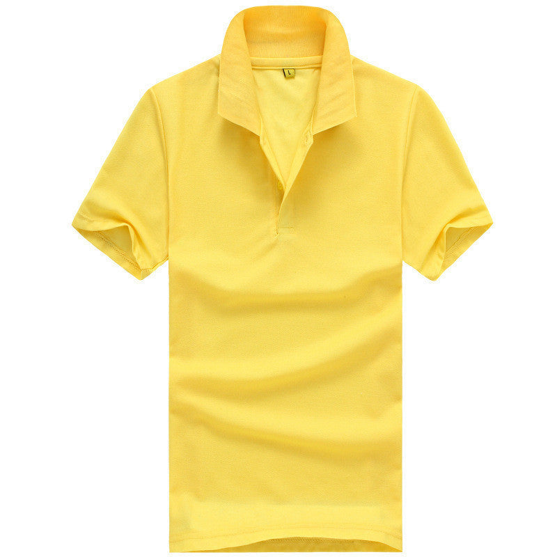 Online discount shop Australia - Men solid polo shirt Clothing short Tees for style casual tops YL03