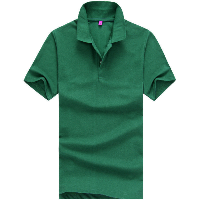 Online discount shop Australia - Men solid polo shirt Clothing short Tees for style casual tops YL03