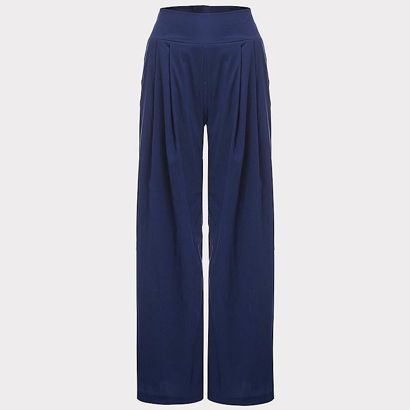 Women Wide Leg Pants High Waist Dance Party Pants Casual Trousers Loose Long Chiffon Harem Pants