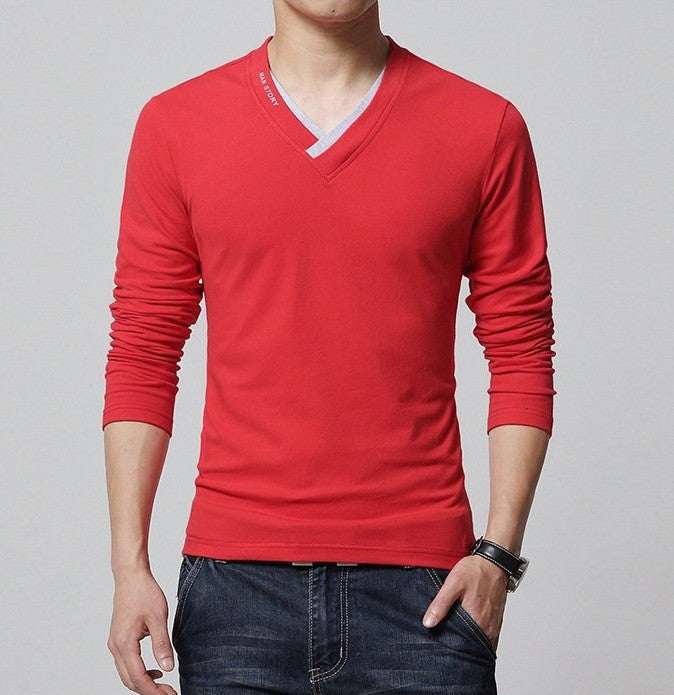 Polo Men Shirt Mens Long Sleeve Solid Shirts Polos Casual cotton Plus Brand Tops Tees