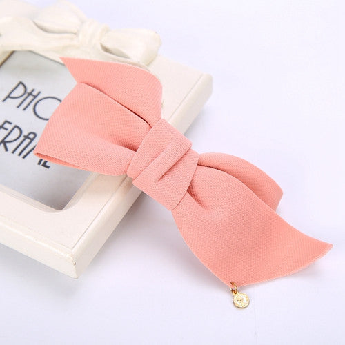 Online discount shop Australia - Big Solid Cloth Bows Hair Clips Hairpins Hair Accessories for Women Girl Wedding Hair Jewelry