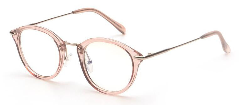 ROYAL GIRL High Quality TR Frame Fashion Glasses Women Eyeglasses frame Vintage Round Clear Lens Glasses os012 - CelebritystyleFashion.com.au online clothing shop australia