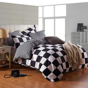 Online discount shop Australia - Bedding-set 4pcs Super King Size Bedding Sets Bed Sheets Duvet Cover Bedclothes Linen Bedspread No Comforter