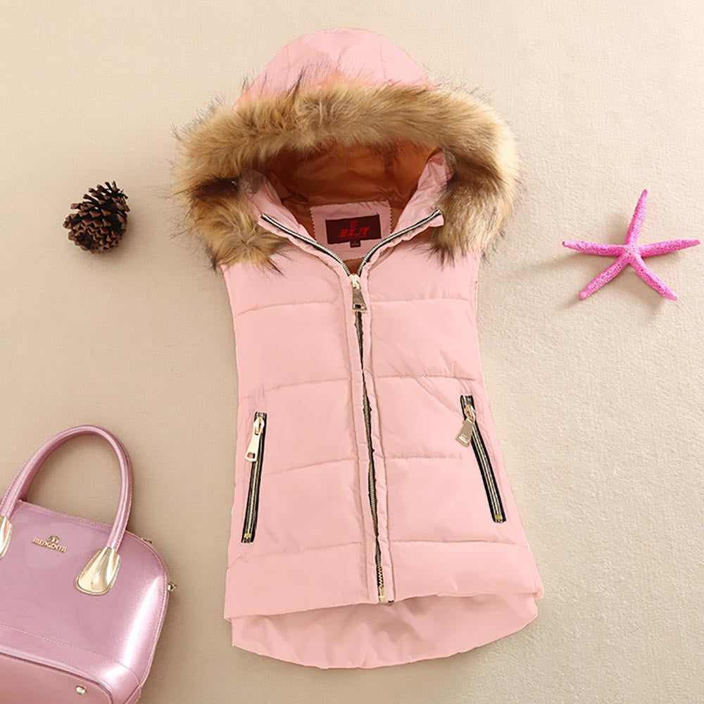Online discount shop Australia - and cotton vest with a hood patchwork cotton vest female reversible jacket women