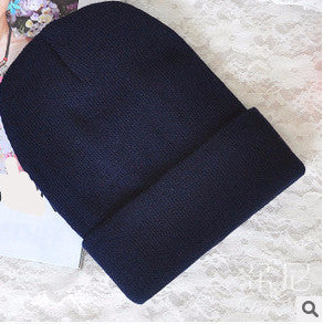 Online discount shop Australia - 28 Colors Fashion Knitted Neon Women Beanie Girls Casual Cap Women's Warm Hats Unisex