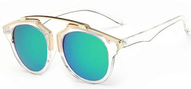 High quality women brand designer sunglasses round mirrored shades cat eye glasses ss206 - CelebritystyleFashion.com.au online clothing shop australia