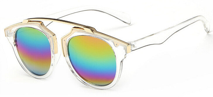 High quality women brand designer sunglasses round mirrored shades cat eye glasses ss206 - CelebritystyleFashion.com.au online clothing shop australia