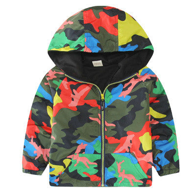 Hooded Boys Jackets Sport Camo Coats For Baby Boys Outerwears 1-8Y Children's Jackets Autumn Fluorescent Outdoor Windbreak SC142 - CelebritystyleFashion.com.au online clothing shop australia