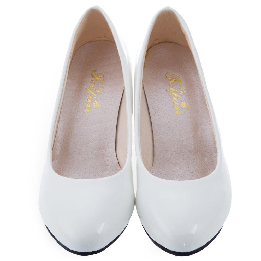 Online discount shop Australia - Classic Nude Black Court Platform Pumps Shallow Mouth Women Office Work Heels Shoes Elegant Ladies Low Heel Pump Stiletto Shoes