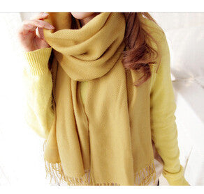 190*60CM Fashion Wool Winter Scarf Women Bandana Plaid Thick Cachecol Brand Shawls and Scarves for Women - CelebritystyleFashion.com.au online clothing shop australia