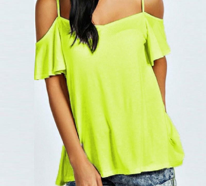 Off Shoulder T-Shirt Style Women Slash Neck Short Sleeve Casual Solid Stretch Tops Tee Plus Size S-XXL