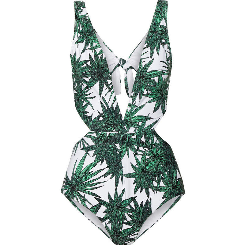 Sexy Floral Print Strap One Piece Swimsuit Biquini High Waist Swimwear Bodysuit Leotard Monokinis Women Bathing Suit - CelebritystyleFashion.com.au online clothing shop australia
