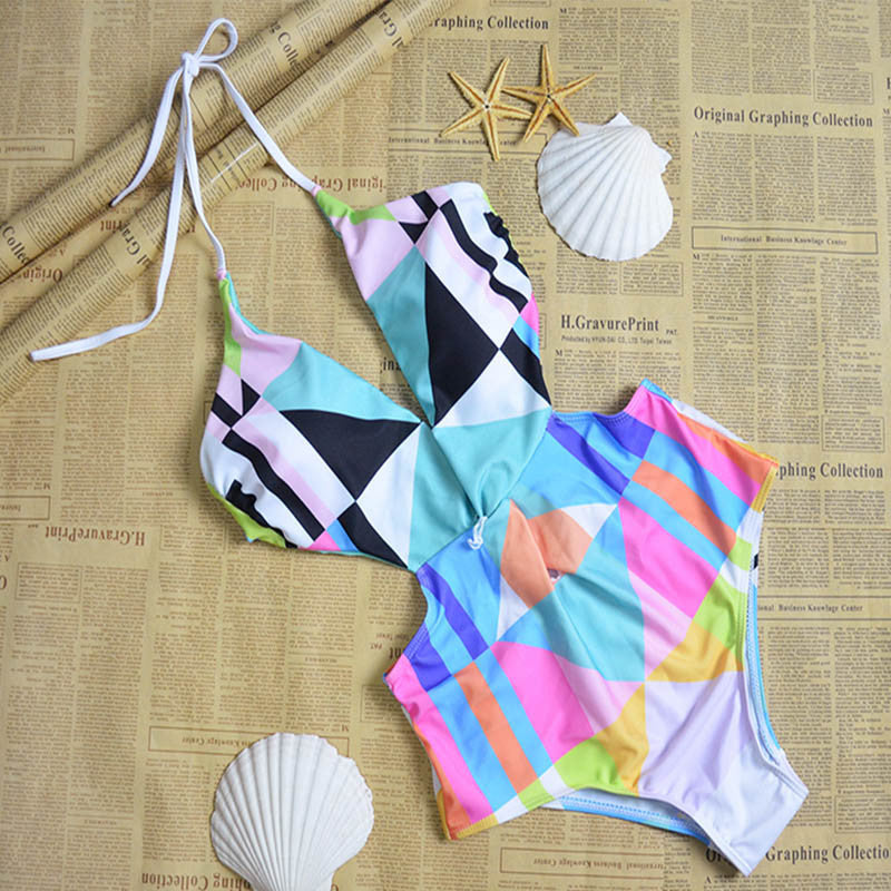 Sexy Floral Print Strap One Piece Swimsuit Biquini High Waist Swimwear Bodysuit Leotard Monokinis Women Bathing Suit - CelebritystyleFashion.com.au online clothing shop australia