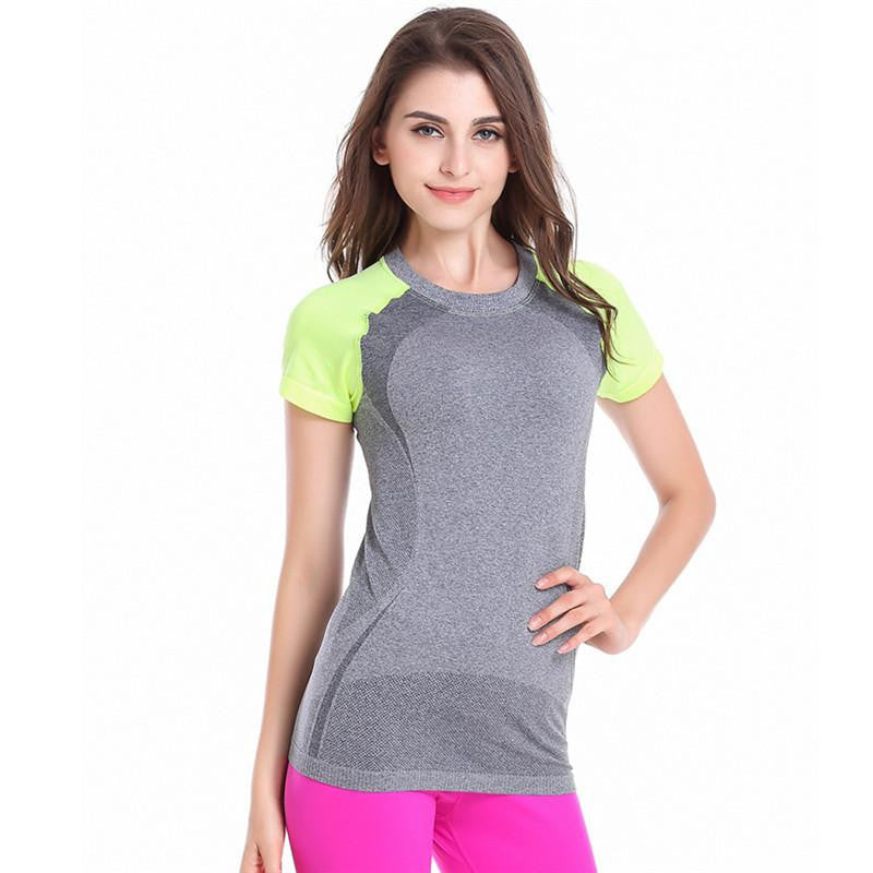 WJ Ladies Women Short Sleeve Quick Dry Fitness Tees
