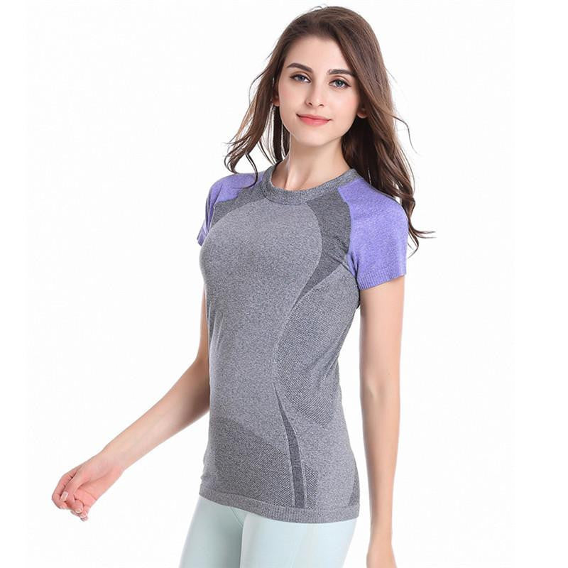 WJ Ladies Women Short Sleeve Quick Dry Fitness Tees