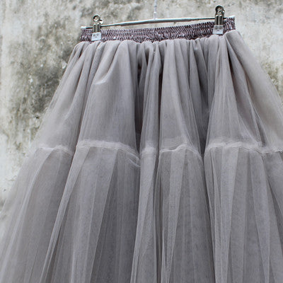 Online discount shop Australia - 5 Layer Midi Tutu Tulle Skirt Vintage Skirts Womens Lolita Petticoat