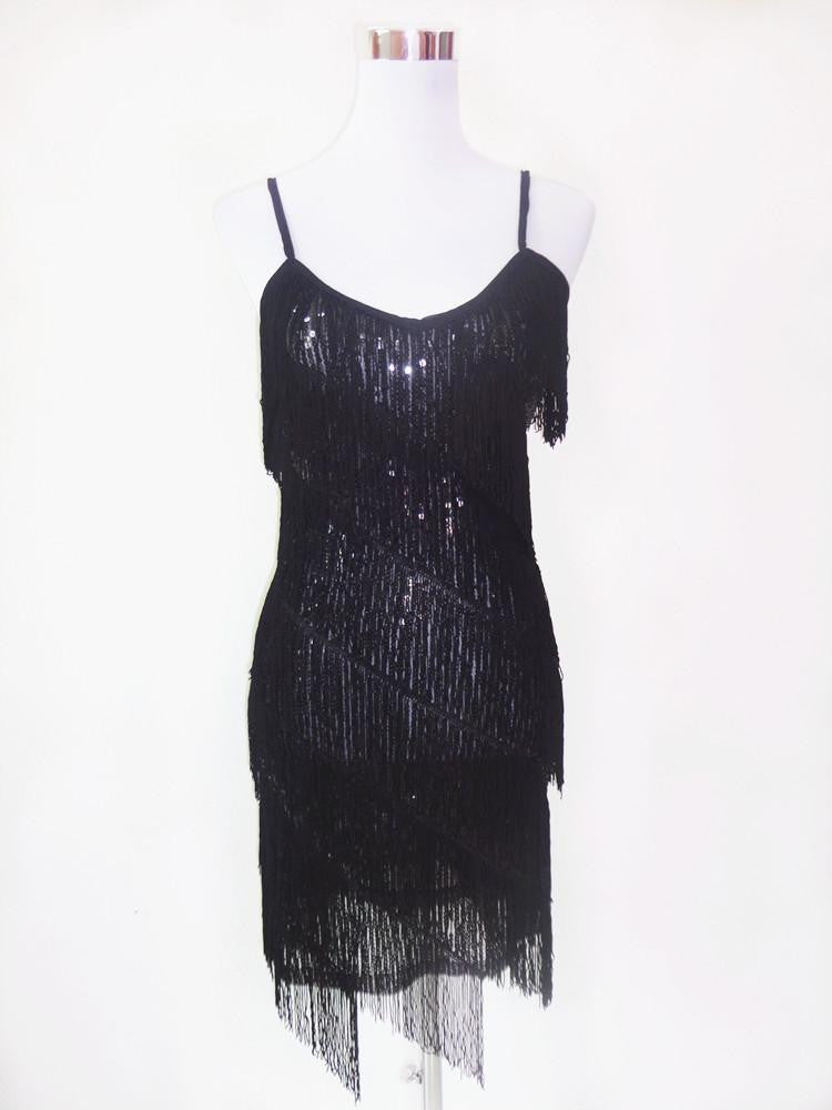 women stunning flapper fringe 1920s gold vintage great gatsby charleston sequin party latin dance dress plus size
