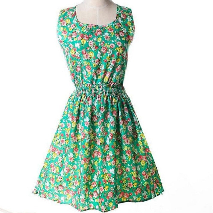 Summer Style Dress Women Dresses Check Lattice Pattern Chiffon Sleeveless Plus Size XXL Black White IDJG001#12