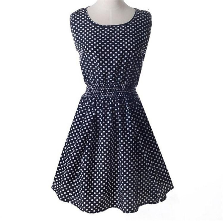 Summer Style Dress Women Dresses Check Lattice Pattern Chiffon Sleeveless Plus Size XXL Black White IDJG001#12
