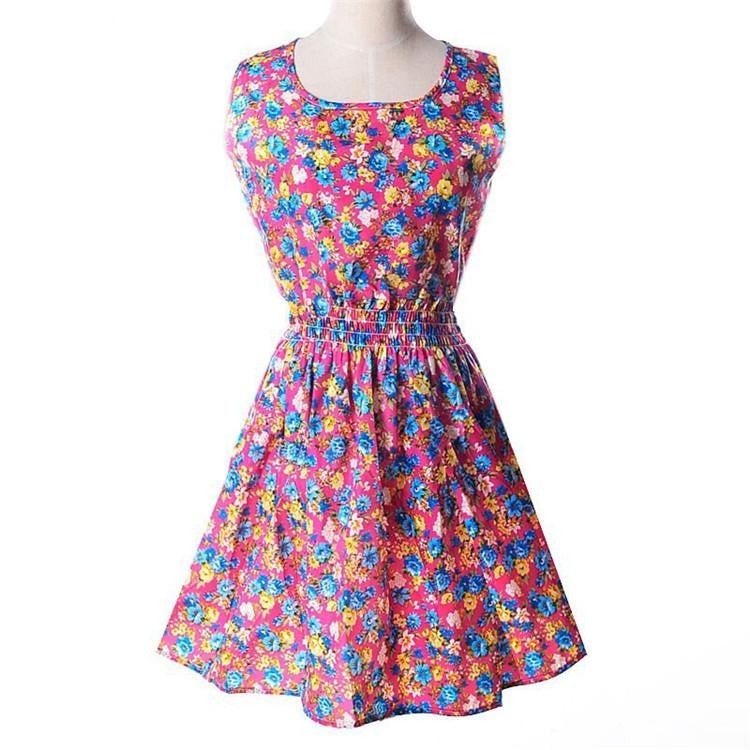 Summer Style Dress Women Dresses Check Lattice Pattern Chiffon Sleeveless Plus Size XXL Black White IDJG001#12