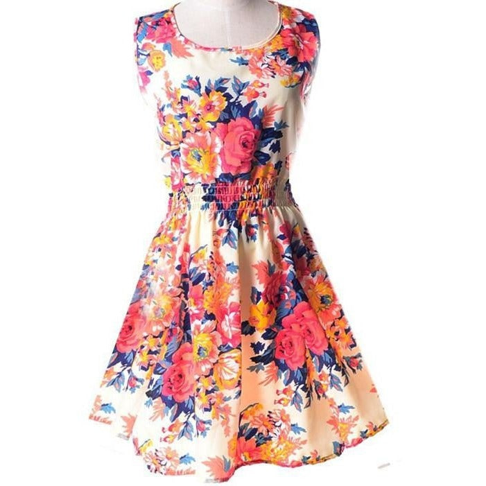 Summer Style Dress Women Dresses Check Lattice Pattern Chiffon Sleeveless Plus Size XXL Black White IDJG001#12