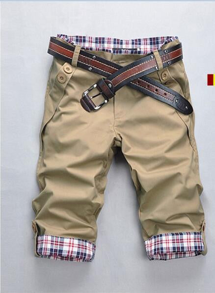 New Fall Men Cropped Trousers Fashion Men's Leisure Pocket Trousers - CelebritystyleFashion.com.au online clothing shop australia