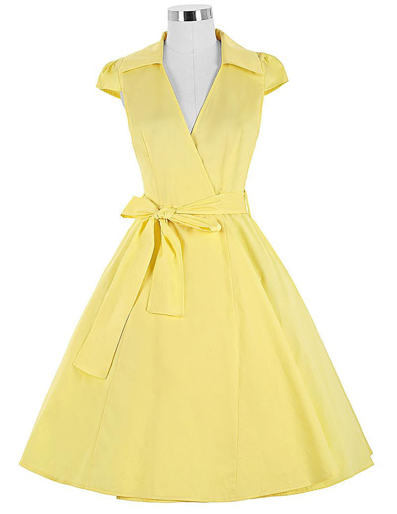 Online discount shop Australia - Audrey Hepburn Summer Style Women Vintage Swing robe Rockabilly Retro 50s pinup Dress housewife clothing