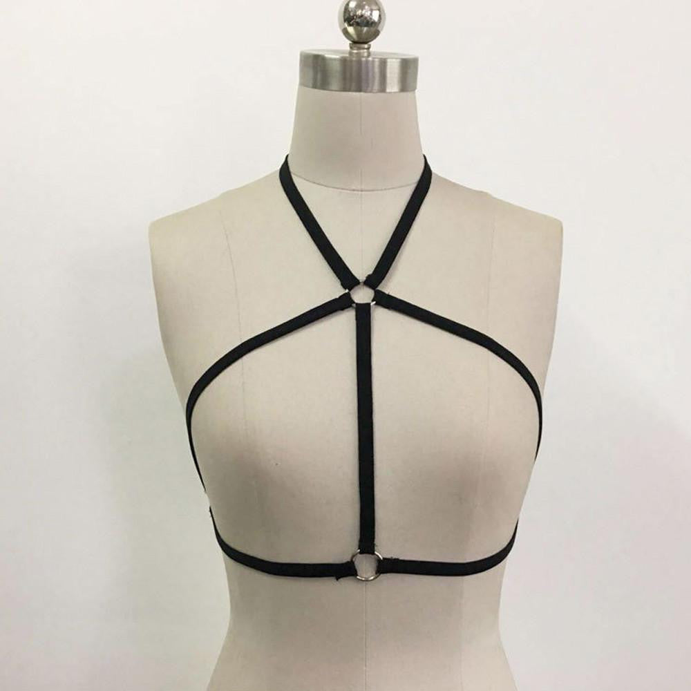 Women Harness Cage Bra Exotic Apparel Gothic Harajuku Lingerie Cosplay Bondage Harness Prom Dresses Harness Bra