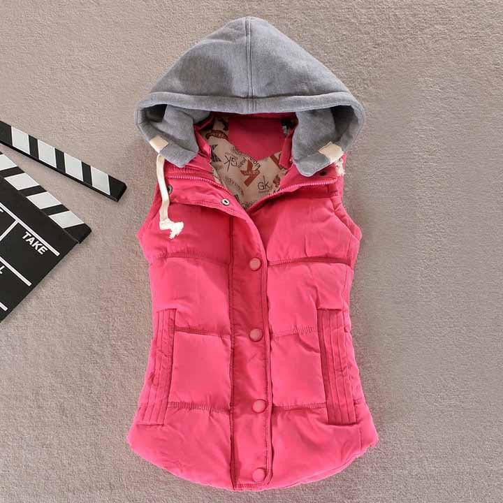 Women Vest Female Outwear Sleeveless Jacket Down Cotton Warm Women Waistcoat Plus Size Casual Vest YL0375c