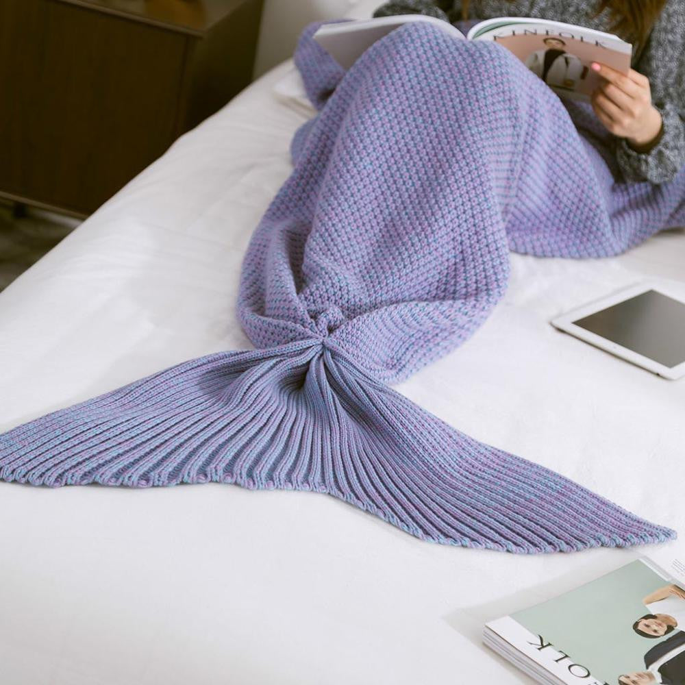 Yarn Knitted Handmade Crochet Kids Throw Bed Wrap Super Soft Sleeping Bed 3 Sizes 1PCS/Lot