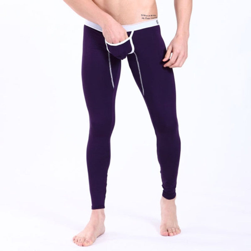 Online discount shop Australia - Men's Long Johns Thermal Pants Low Rise Modal Leggings Underwear S M L