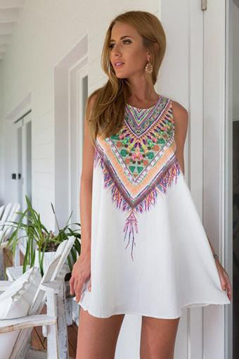 Women Summer Casual boho Maxi Party Evening Mini Dress Beach Floral dress sleeveless dresses casual