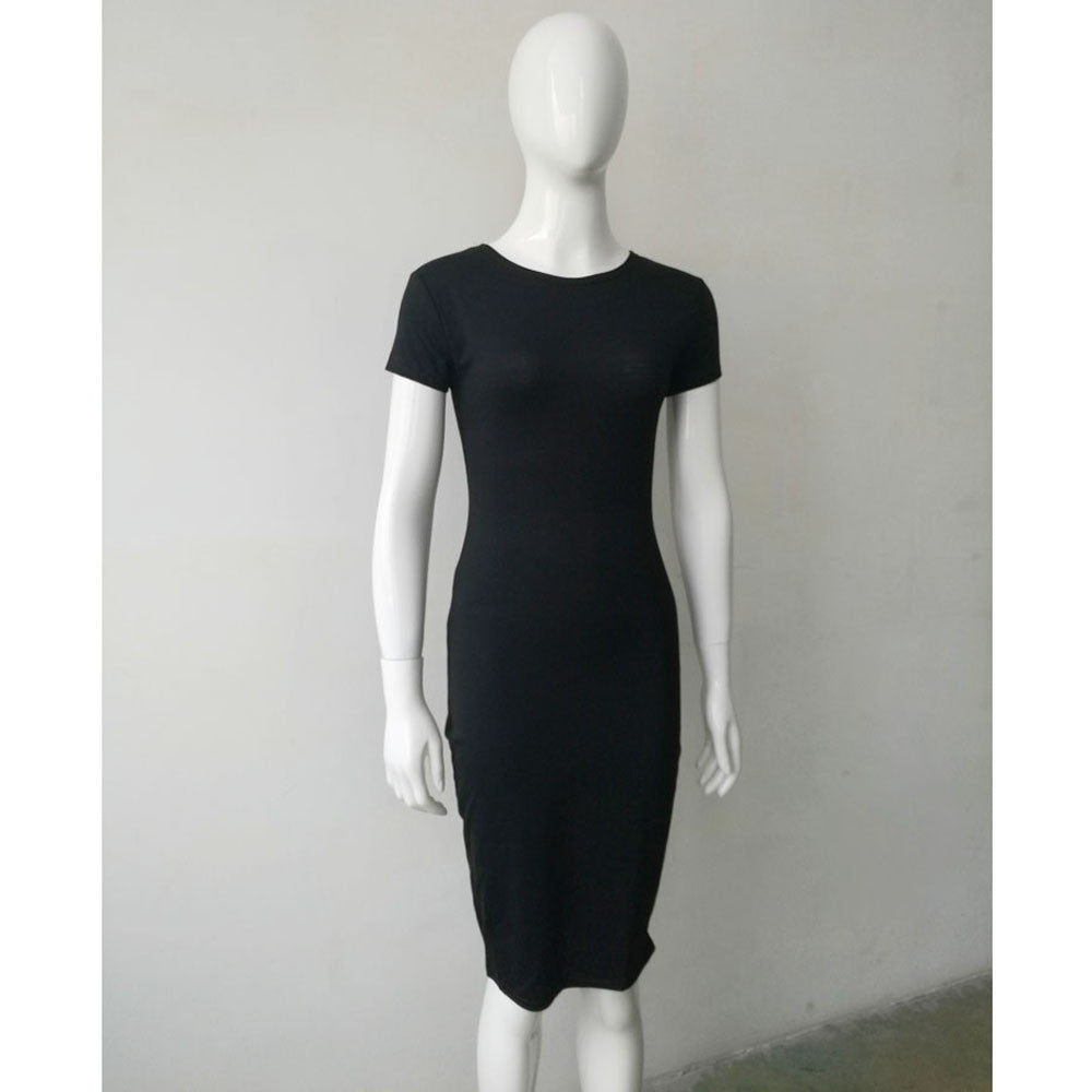Online discount shop Australia - Feitong Summer Women Dress Fashion Ladies Sexy Basic Short Sleeve Bandage Bodycon Sheath Party Midi Dresses Vestidos Femininos