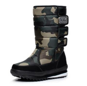 Warm men's thickening platforms water proof shoes military desert male knee-high snow boots outdoor hunting 47