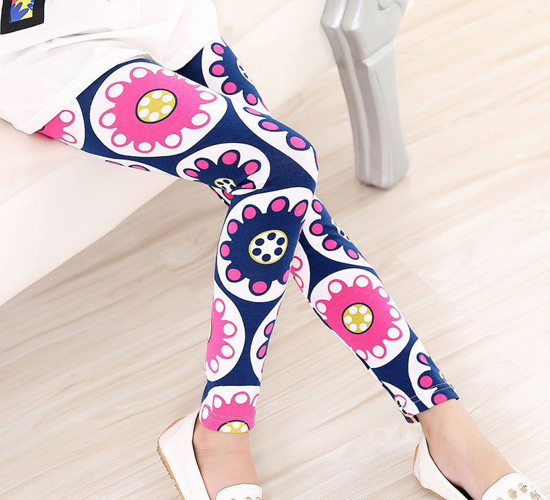 Baby Kids Childrens printing Flower Toddler Classic Leggings girls pants Girls legging 2-14Ybaby girl leggings - CelebritystyleFashion.com.au online clothing shop australia