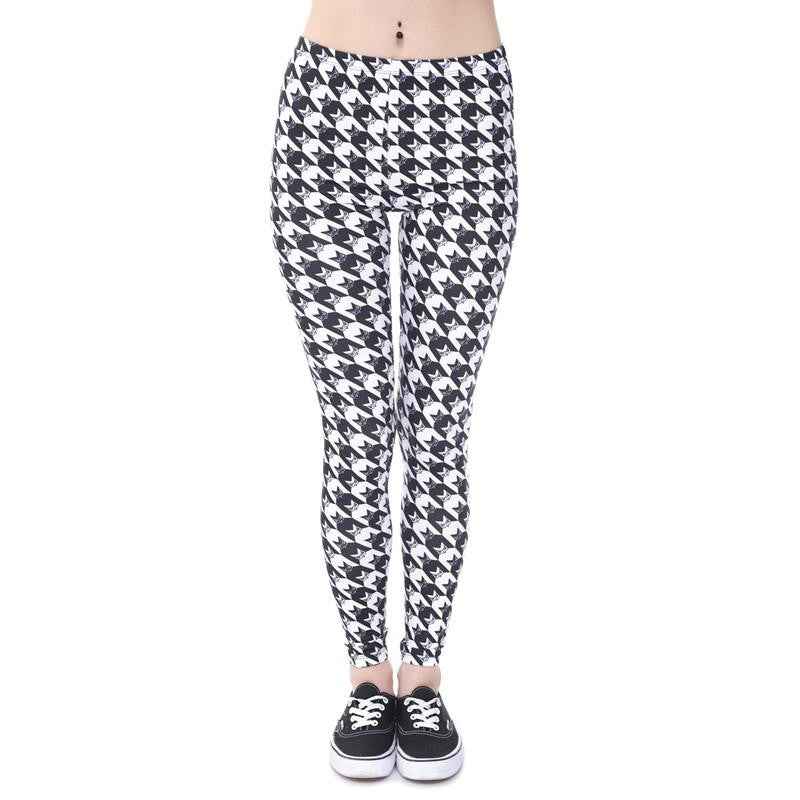 Women Legging Aztec Round Ombre Printed leggins Slim High Waist Legins Pants