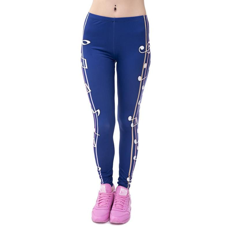Women Legging Aztec Round Ombre Printed leggins Slim High Waist Legins Pants