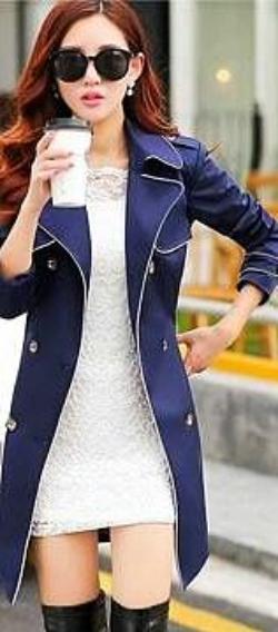 Online discount shop Australia - Coat Slim Trench Coat For Women Double-breasted women coat Sashes Coat Female Khaki Windbreaker Women H31303