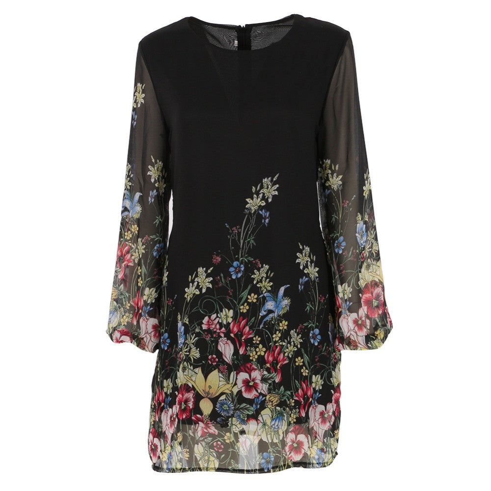 Online discount shop Australia - Commemorative Bell Sleeve Dress Casual Femininos Crochet Floral Lace Embroidery Dresses Sheer Boho Dresses