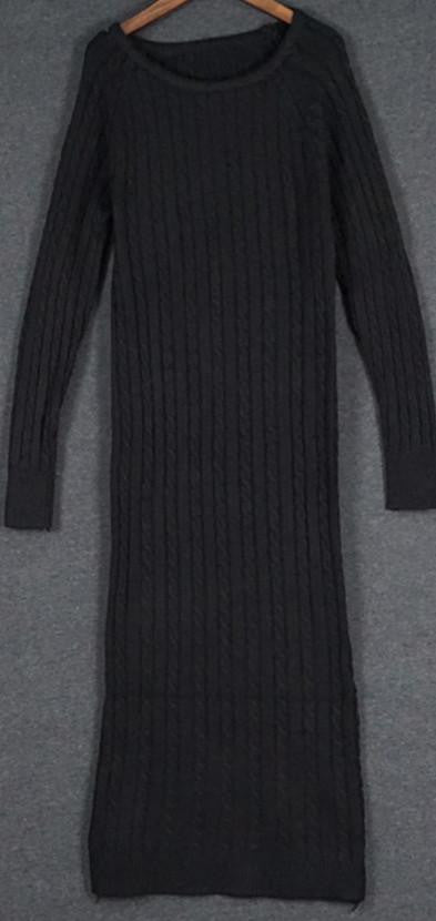 Women long sweater dress autumn winter sexy slim Bodycon Dresses Elastic Skinny Brief Knitted Dress vestidos