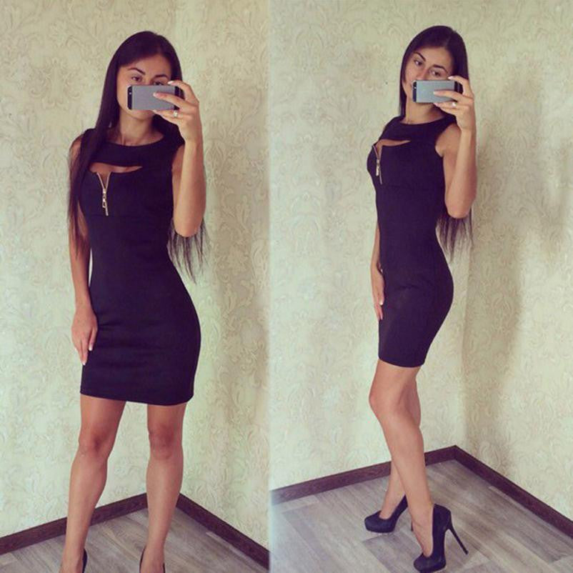 Women Slim Pencil Dress Fashion Lady Sleeveless Package Hip Mini Dresses Women's Casual Summer Party Dress Vestidos