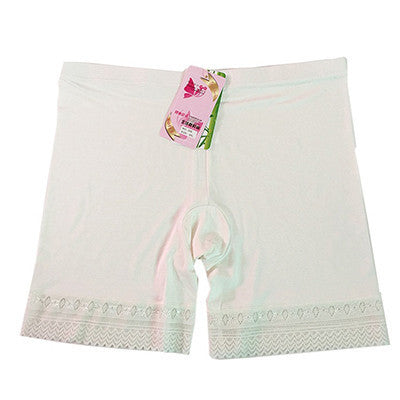 Online discount shop Australia - LG006 Style Ladies Boxer Short Safe Pants Bamboo boyshort underpants with Lace Plus Sizes 2XL and 4XL