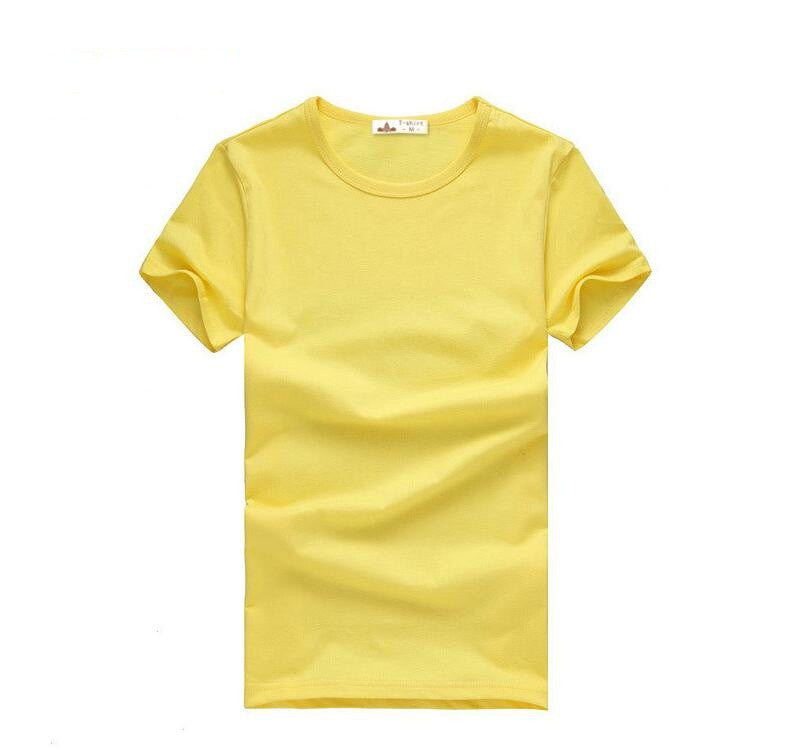 Slim dark green red orange blue gray black white T shirts Slim Fit Short Sleeve T-shirt 6 size S-XXXL