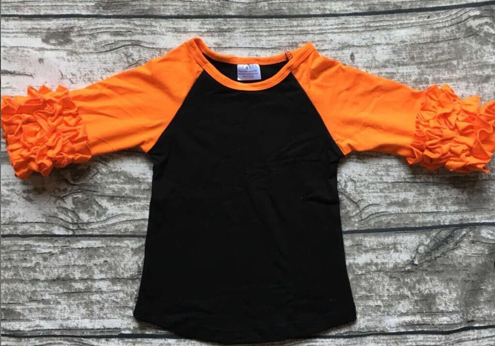 girls clothes o-neck baby girls kids icing ruffle raglan tops shirts girls casual tops fall Autumn top T-shirt - CelebritystyleFashion.com.au online clothing shop australia