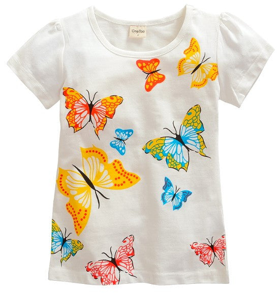 Girl t-shirt big Girls tees shirts children blouse t-shirts kids summer clothes jacket rabbit pink - CelebritystyleFashion.com.au online clothing shop australia