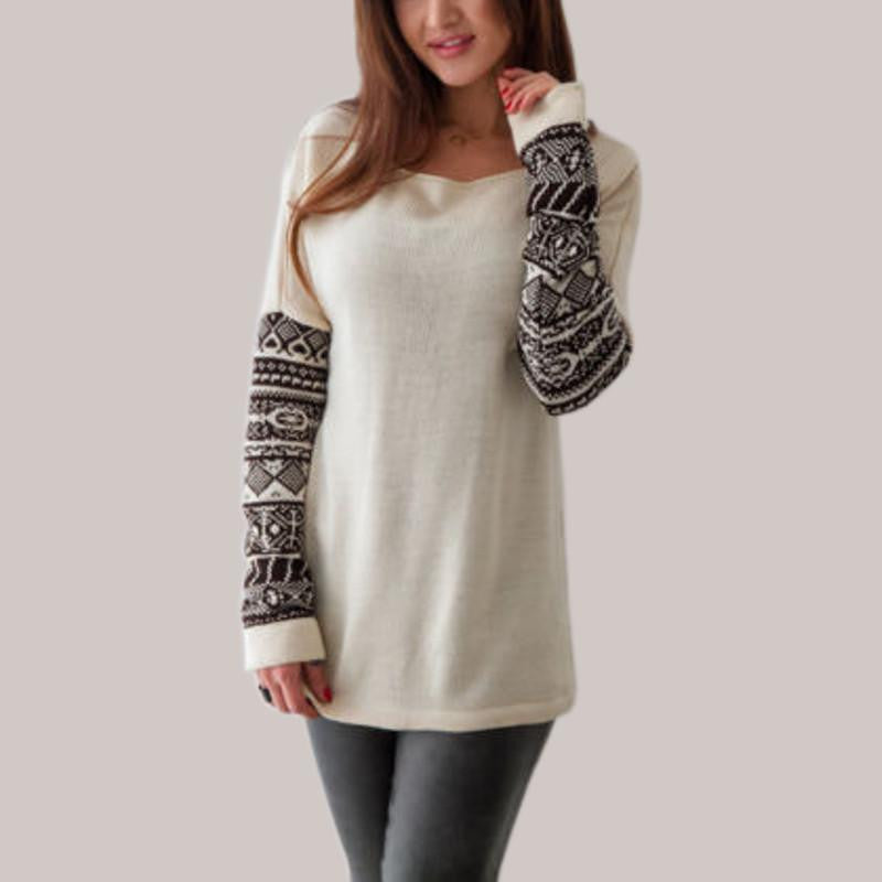 Women O Neck Long Sleeve Printed Cotton Tops Tee Shirts Casual Loose Tops T-shirt Plus Size S-5XL